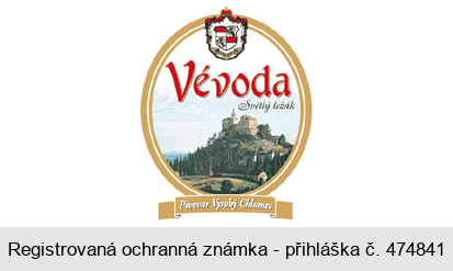 Vévoda Světlý ležák Pivovar Vysoký Chlumec