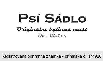 PSÍ SÁDLO Originální bylinná mast Dr. Weiss