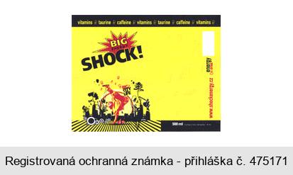 BIG ENERGY SHOCK! vitamins taurine caffeine www.shockenergy.cz