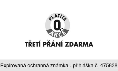 PLATÍTE 0,- AKCE TŘETÍ PŘÁNÍ ZDARMA