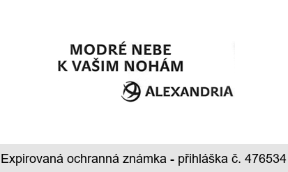 MODRÉ NEBE K VAŠIM NOHÁM ALEXANDRIA
