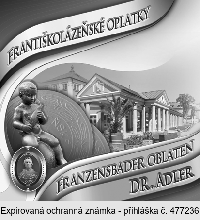 FRANTIŠKOLÁZEŇSKÉ OPLATKY FRANZENSBADER OBLATEN DR. ADLER 1793