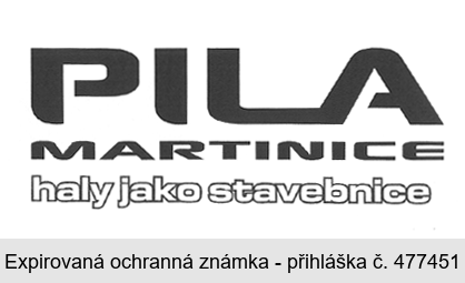 PILA MARTINICE haly jako stavebnice