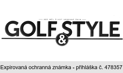 GOLF&STYLE ABY MĚL ŽIVOT SPRÁVNÝ ŠVIH