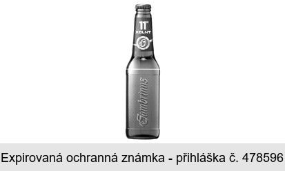 11° XCLNT G ZALOŽENO V PLZNI ROKU 1869 Gambrinus