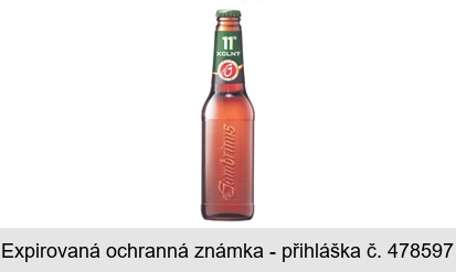 11° XCLNT G ZALOŽENO V PLZNI ROKU 1869 Gambrinus