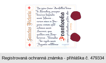 Sanctus Victoria Frankovka víno s přívlastkem pozdní sběr 2009