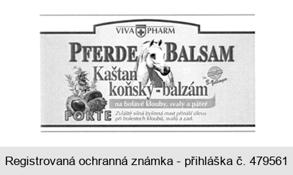 VIVA PHARM PFERDE BALSAM Kaštan koňský - balzám FORTE na bolavé klouby, svaly a páteř