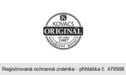 K KOVACS ORIGINÁL od roku 1997 VINAŘSTVÍ KOVACS
