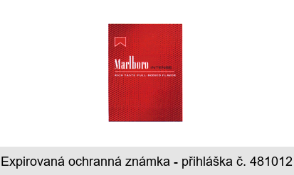 Marlboro INTENSE RICH TASTE FULL - BODIED FLAVOUR