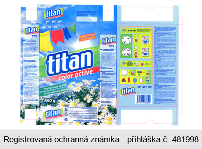 titan color active Pro barevné prádlo