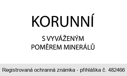 KORUNNÍ S VYVÁŽENÝM POMĚREM MINERÁLŮ
