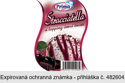 Prima Stracciatella a topping černá třešeň