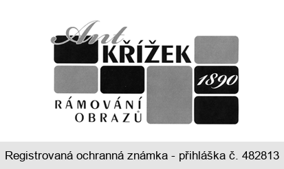 Ant KŘÍŽEK 1890 RÁMOVÁNÍ OBRAZŮ