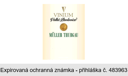 VINIUM Velké Pavlovice  MÜLLER THURGAU