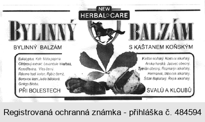 NEW HERBAL+ CARE BYLINNÝ BALZÁM S KAŠTANEM KOŇSKÝM