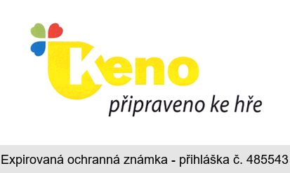 Keno připraveno ke hře