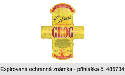 Citrus GROG Old traditional folks drink Original product of GAS Familia ORIGINAL GORAL TRADITION