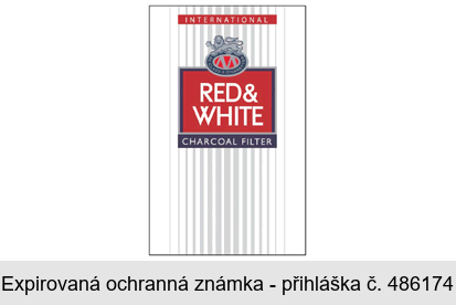 RED & WHITE INTERNATIONAL CHARCOAL FILTER 20 CLASS A CIGARETTES M