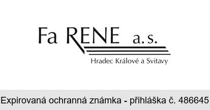 Fa RENE a.s. Hradec Králové a Svitavy