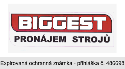 BIGGEST PRONÁJEM STROJŮ