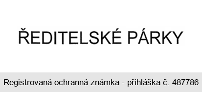 ŘEDITELSKÉ PÁRKY