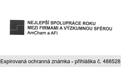 NEJLEPŠÍ SPOLUPRÁCE ROKU MEZI FIRMAMI A VÝZKUMNOU SFÉROU AmCham a AFI