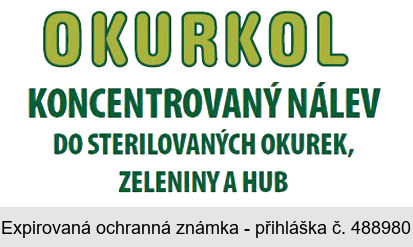 OKURKOL KONCENTROVANÝ NÁLEV DO STERILOVANÝCH OKUREK, ZELENINY A HUB