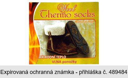 Wool Thermo socks Natural Hot PŘIRODNÍ TEPLO VLNA ponožky