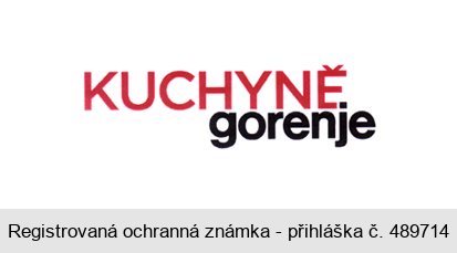 KUCHYNĚ gorenje