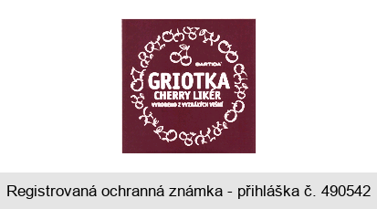 BARTIDA GRIOTKA CHERRY LIKÉR VYROBENO Z VYZRÁLÝCH VIŠNÍ