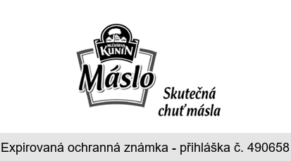 MLÉKÁRNA KUNÍN Máslo Skutečná chuť másla