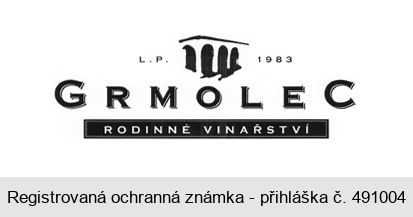 L.P. 1983 GRMOLEC RODINNÉ VINAŘSTVÍ