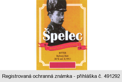 Špelec Anton Špelec, ostrostřelec BITTER Bylinný likér