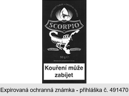 SCORPIO CIGARETOVÝ TABÁK ORIGINAL VIRGINIA EXCELLENT FLAVOUR