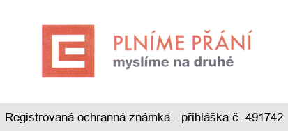 E  PLNÍME PŘÁNÍ myslíme na druhé