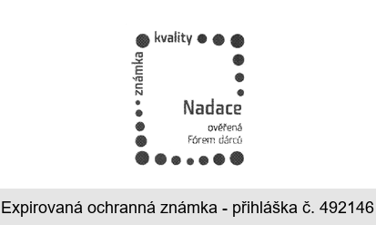 známka kvality Nadace ověřená Fórem dárců