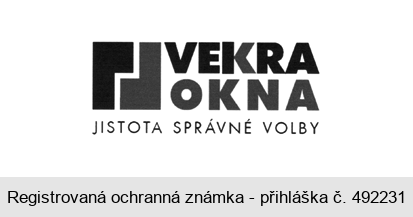 VEKRA OKNA JISTOTA SPRÁVNÉ VOLBY