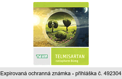 TEVA TELMISARTAN ratiopharm 80mg