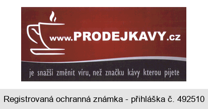 WWW.PRODEJKAVY.CZ je snazší změnit víru, než značku kávy kterou pijete