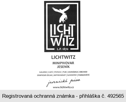 LICHTWITZ L.P. 1870 MINIPIVOVAR JESENÍK GALERIE CAFÉ PIVNICE PUB ZAHRÁDKA OBCHOD GRAFICKÁ DÍLNA ANTIKVARIÁT SUVENÝRY PARKOVIŠTĚ jesenické pivo www.lichtwitz.cz