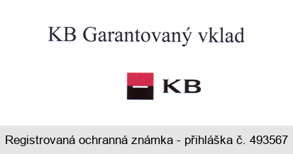 KB Garantovaný vklad KB