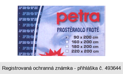 petra PROSTĚRADLO FROTÉ