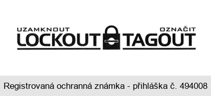 UZAMKNOUT LOCKOUT OZNAČIT TAGOUT