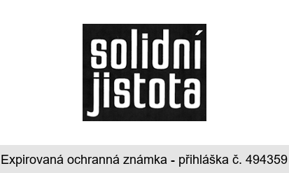 solidní jistota