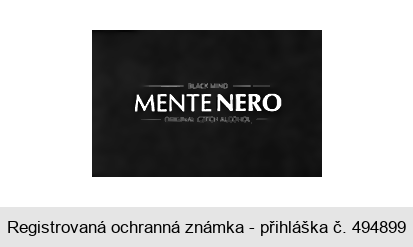 BLACK MIND MENTE NERO ORIGINAL CZECH ALCOHOL