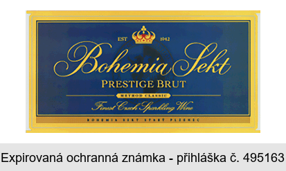 Bohemia Sekt  PRESTIGE BRUT METHOD CLASSIC BOHEMIA SEKT STARÝ PLZENEC