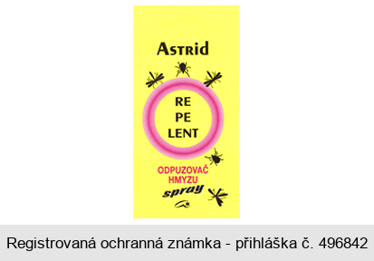 Astrid RE PE LENT ODPUZOVAČ HMYZU spray