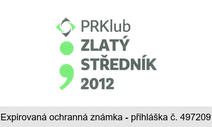 PRKlub ZLATÝ STŘEDNÍK 2012