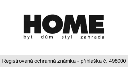 HOME byt dům styl zahrada